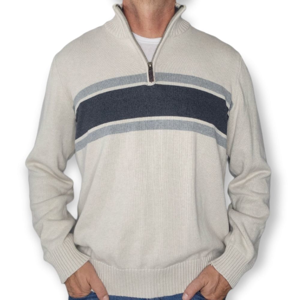 Eddie Bauer Quarter Zip Pullover Sweater sz TXL